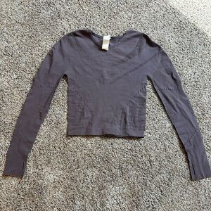 Fabletics Women's Gray Long Sleeve Top